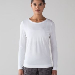 Lululemon Swiftly Breathe Long Sleeve White Size 10